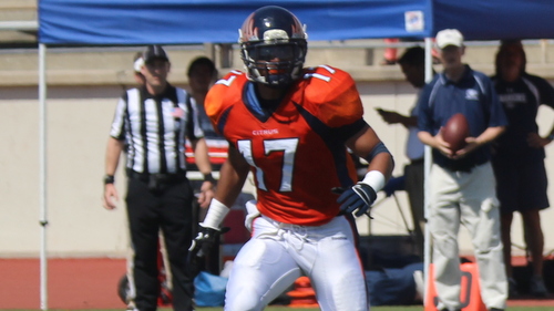 Freshman Antonio Sparrow had a team high 11 tackles in Citrus' win at Bakersfield. Photo By: Marisa Dyson