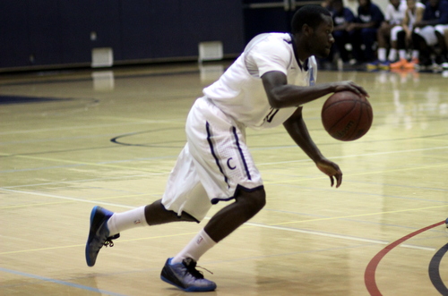 Sophomore Jordan Jefferson had 14 points off the bench for the Owls on Saturday night, including going 4 for 4 from three, in Citrus' loss to Antelope Valley. Photo By: Halayna De Avila