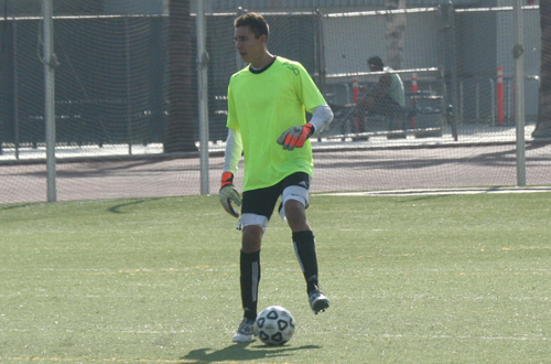 Freshman Greg Veron had seven saves in Citrus' 2-1 loss at Santa Monica.