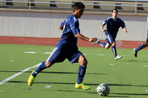 Freshman Adrian Vera Pascual scored Citrus' lone goal at Allan Hancock College.