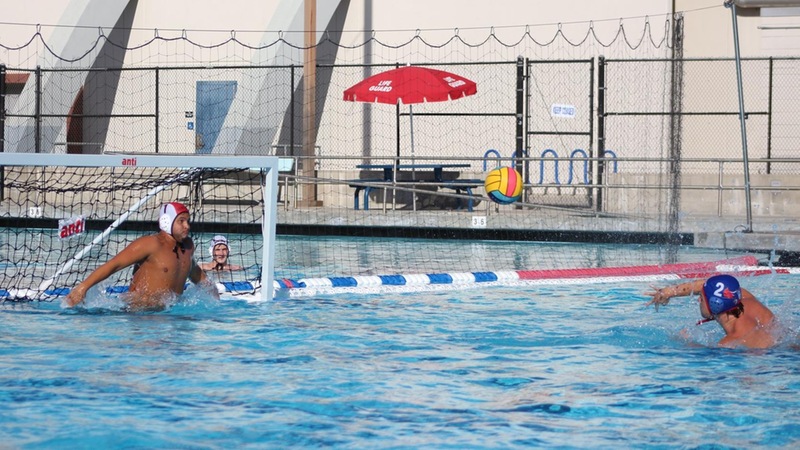 Center Dominik Powell takes a penalty shot against Ventura Wednesday. The shot found its mark.