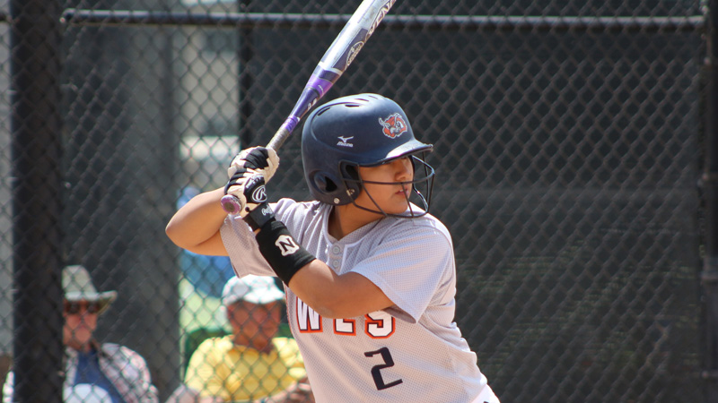 Freshman Jocelyn Alvarado was 3-for-4 at the plate with a run and a pair of RBIs in Citrus' big win over Canyons. Photo By: Mykenna De Avila