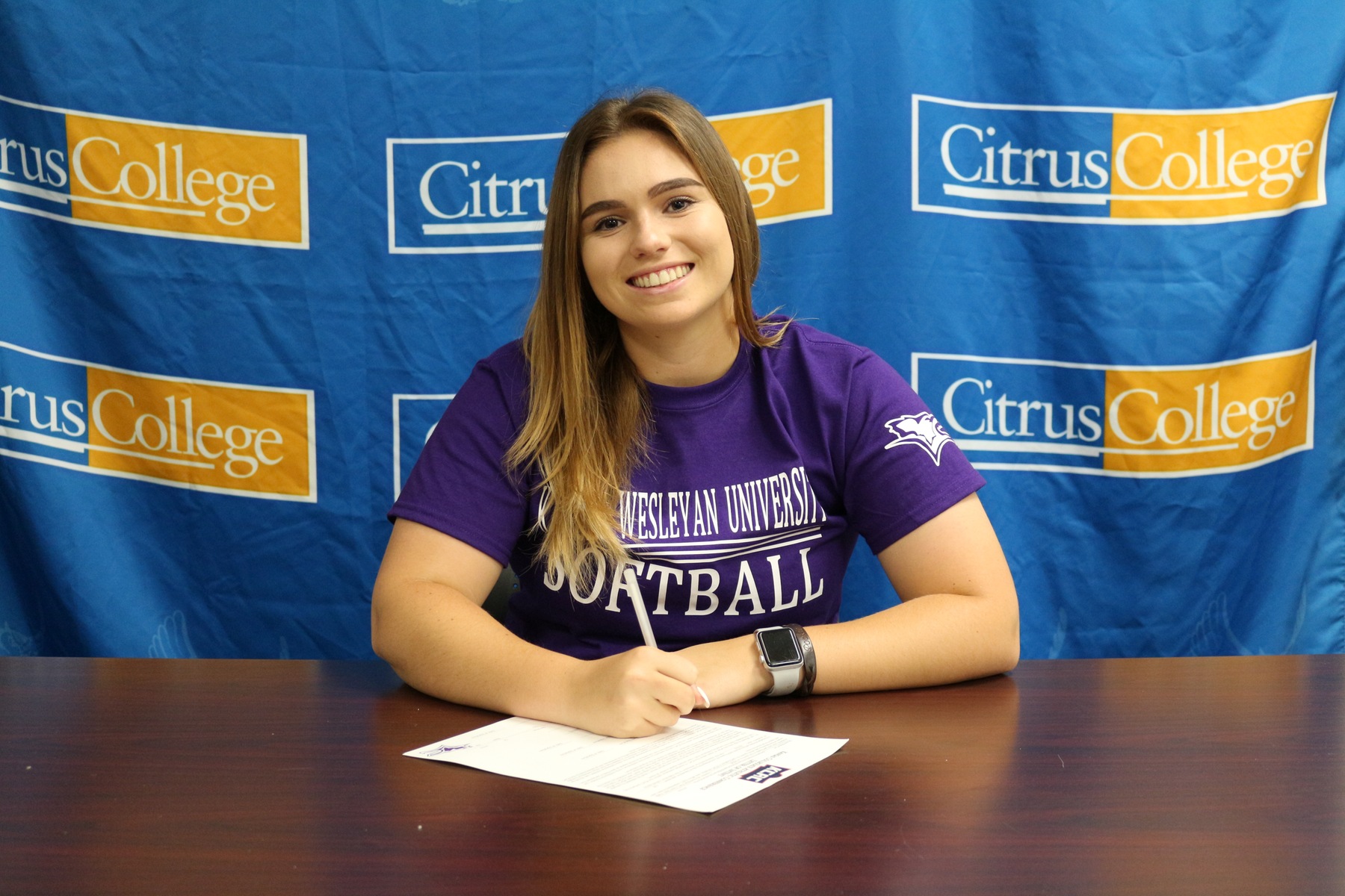Softballer Brooke Fuss Signs on to Kansas Wesleyan