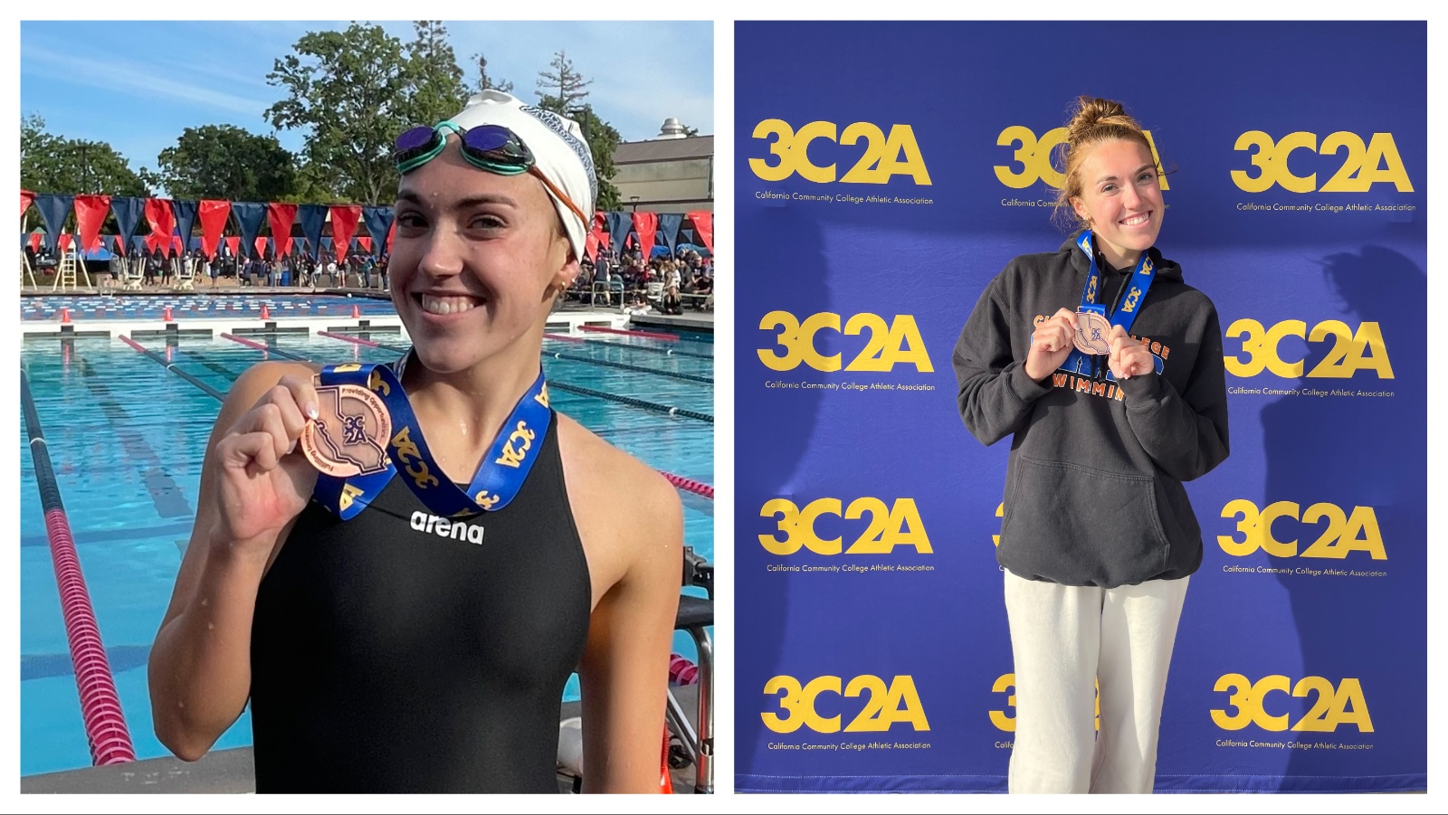 Cunningham Sets Three School Records at 3C2A Swim Championships