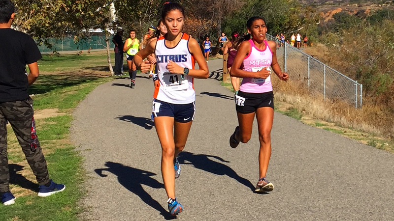 Freshman Marissa Montoya is Citrus' lone representative at the 2016 CCCAA State Championships. Photo By: Alicia Longyear